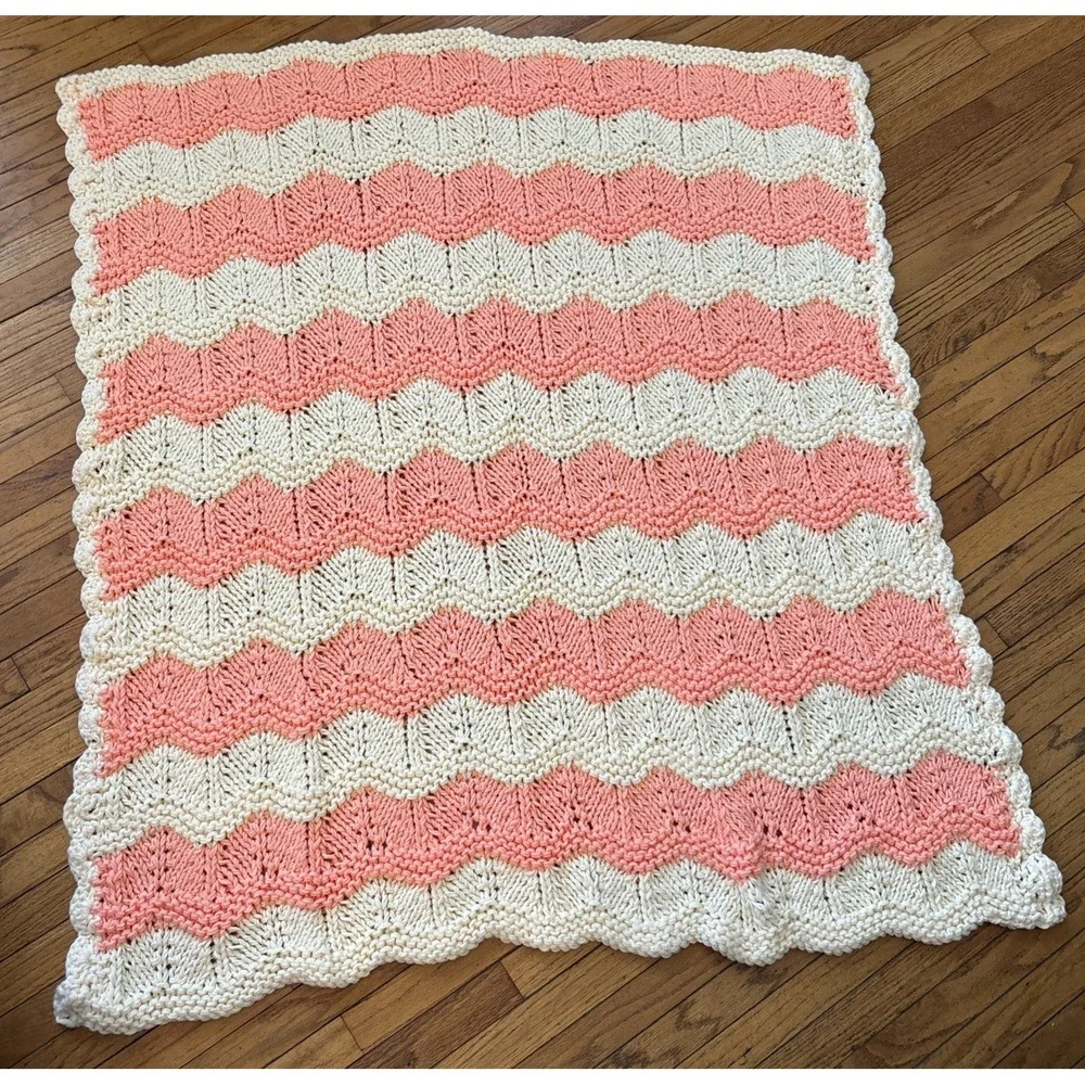 Handmade‎ Crochet Afghan Small Blanket Throw Lap Blanket 43 x 50